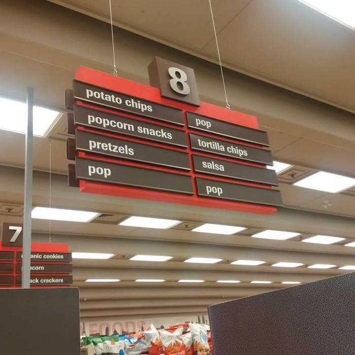 sign aisle 8